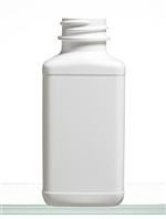 4 oz HDPE Straight Sided, Oblong, 28-400, Label Indent