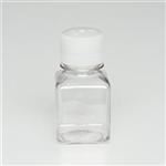 125 ml PET Straight Sided, Square, 38-430, Sterile W/Cap Attached ,