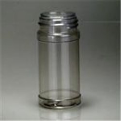 4 oz PVC Jar, Round, 43-485, Round Base