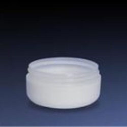 4 oz SAN Out P/P Inch Jar, Clear Out Round, 89-400, Low Profile Round Base