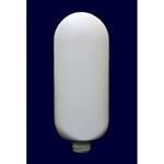 6 oz HDPE Tottle/Tube Bottle, Oval, 22-400, Flamed