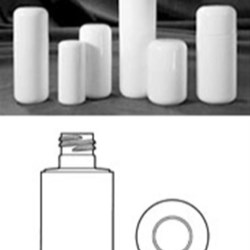 6 oz HDPE Cylinder, Round, 22-415, ,