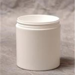 6 oz P/P Double Wall Jar, Square, 70-400, Straight Base Straight Sided