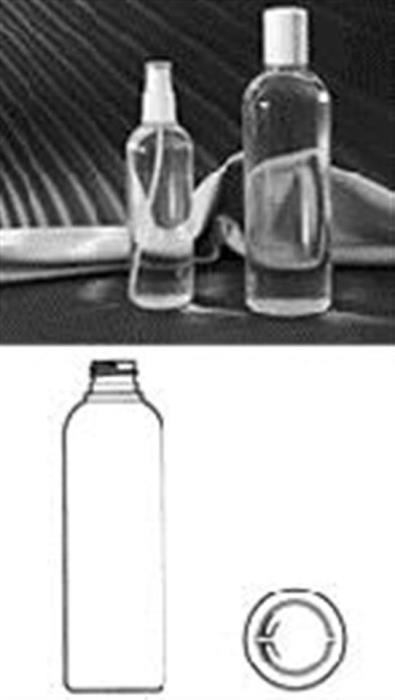 8 oz PVC Bullet, Round, 24-410,