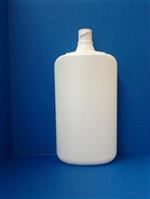 8 oz HDPE Straight Sided, Oval, 18mm ,