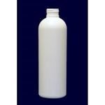 8 oz HDPE Bullet, Round, 24-410, Flamed ,