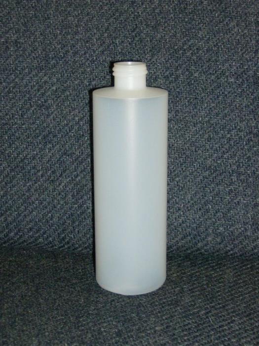 8 oz HDPE Cylinder, Round, 24-410, Straight Sided