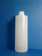 8 oz HDPE Cylinder, Round, 24-410, Straight Sided