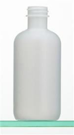 8 oz HDPE Boston Round, Round, 28-400, Neck Bead Modified