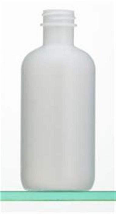 8 oz HDPE Boston Round, Round, 28Special, Flamed ,