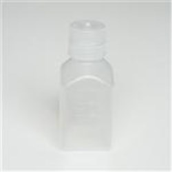250 ml P/P Straight Sided, Square, 38-430, Graduated W/ Cap Attached Ven Ref #312016-0250,Lab B