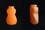 250 ml HDPE Pinch, Oval, 40mm, View Stripe