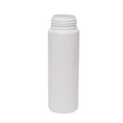 8 oz HDPE Cylinder, Round, 43Foamer, Flamed ,