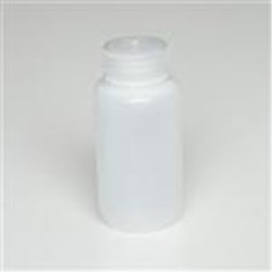 250 ml HDPE Jar, Round, 43-415, W/ Cap Attached