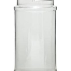 8 oz PETG Jar, Round, 53mm ,