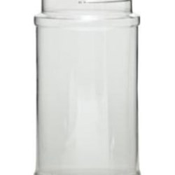8 oz PETG Jar, Round, 53mm ,