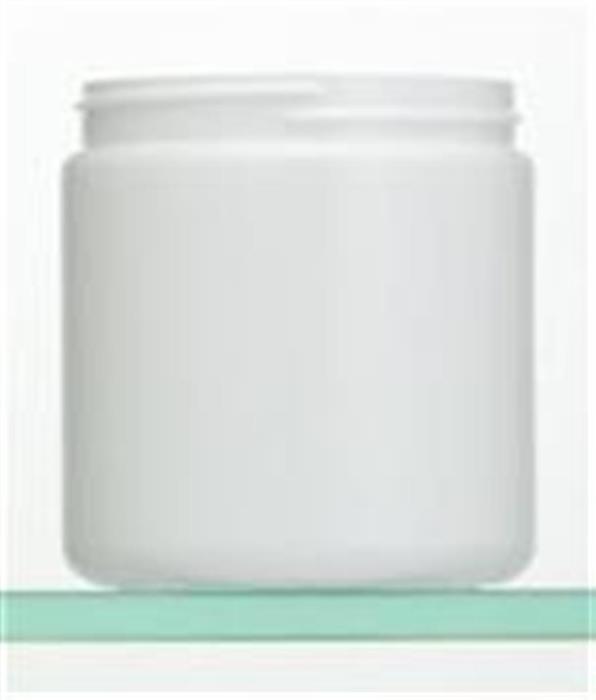 8 oz HDPE Jar, Round, 70-400, Straight Sided