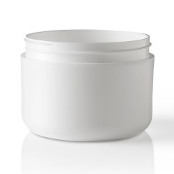 8 oz P/P Double Wall Jar, Round, 89-400, Round Base