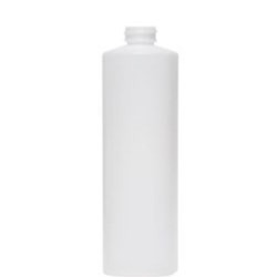 16 oz HDPE Cylinder, Round, 28-400,