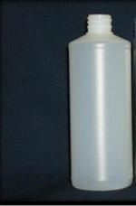 16 oz HDPE Cylinder, Round, 28-410, Label Indent