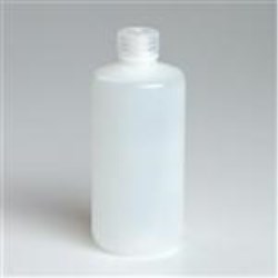 16 oz HDPE Cylinder, Round, 28-415, Fluorinated ,