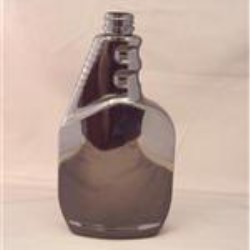 16 oz PET 25% PCR Sprayer, Oval, 28-400Ratchet, Ringed