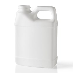 16 oz HDPE Handleware, Oblong, 33-400, Label Indent ,