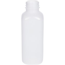 16 oz HDPE Straight Sided, Square, 38Dbj, Light Weight ,