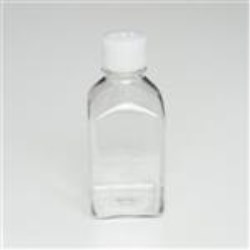 500 ml PETG Straight Sided, Square, 38-430, Non-Sterile W/Cap Attached ,