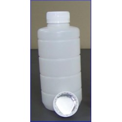 16 oz HDPE Jar, Round, 38-400, W/Cap Ribbed ,