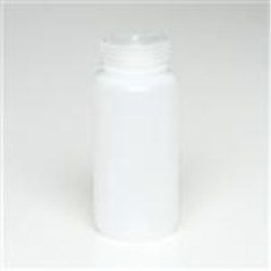 500 ml HDPE Cylinder, Round, 53-415, W/ Cap Attached ,