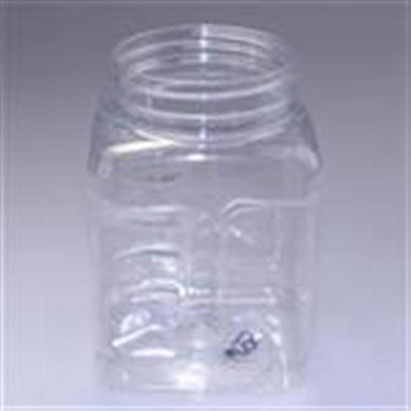 16 oz PET Jar, Square, 63-400,