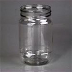 16 oz PET Jar, Round, 70-450,