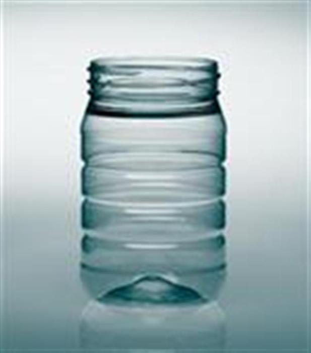 16 oz PET Jar, Round, 70-470, Ribbed ,
