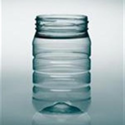 16 oz PET Jar, Round, 70-470, Ribbed ,