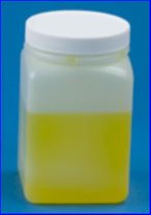 16 oz HDPE Jar, Square, 89-400, ,