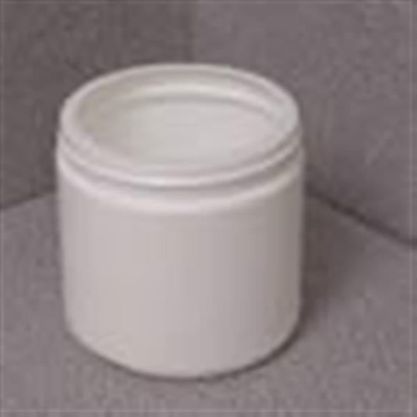 16 oz HDPE Jar, Round, 89-400, Straight Sided