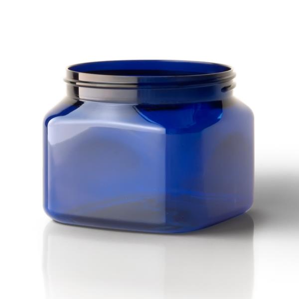 16 oz PET Jar, Square, 89-400, ,
