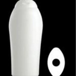 600 ml HDPE Reverse Tapered, Oval, 21mm Snap On ,