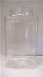 22 oz PET Jar, Square, 63-400,