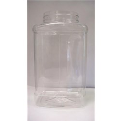 22 oz PET Jar, Square, 63-400,