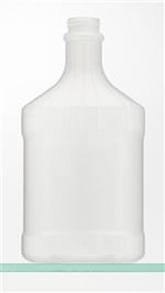 32 oz P/P Straight Sided, Oblong, 33-490, Label Indent