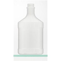 32 oz P/P Straight Sided, Oblong, 33-490, Label Indent