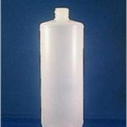 32 oz HDPE Cylinder, Round, 38-400, Label Indent