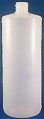 32 oz HDPE Cylinder, Round, 38-400, Label Indent