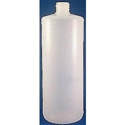 32 oz HDPE Cylinder, Round, 38-400, Label Indent