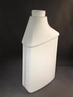 32 oz HDPE Sprayer, Oblong, 38-400, Offset Neck View Stripe