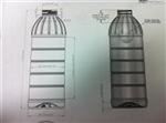 32 oz PET Boston Round, Round, 38-400, Ribbed/Fluted Label Indent ,