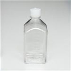 1000 ml PETG Straight Sided, Square, 38-430, Non-Sterile W/Cap Attached ,
