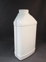 32 oz HDPE Straight Sided, Oblong, 45-400, Graduated View Stripe Label Indent, Offset Neck, Big Mouth F-St